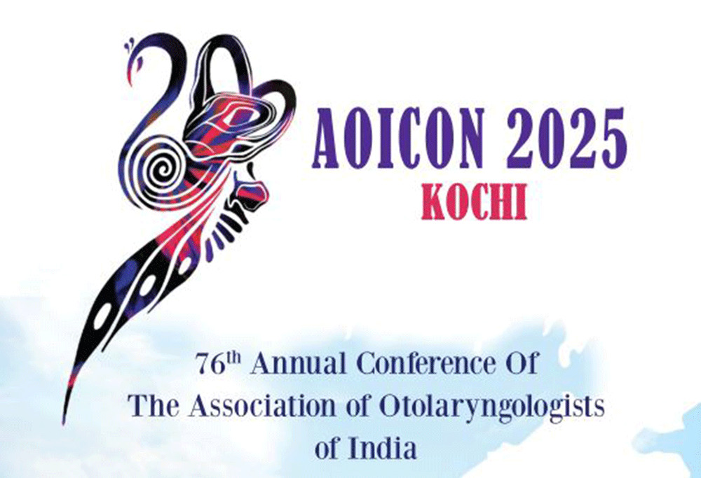 AOICON 25,ENT conference,Association of Otolaryngologists of India,medical conference Kochi,ENT professionals,otolaryngology event,Lifetime Achievement Awards,Le Meridien Kochi